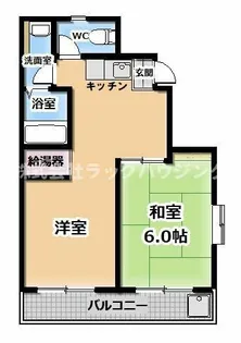 関目岡村マンション【3階】の間取り