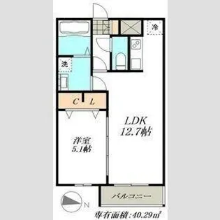 Cherim桜本町Legacy【3階】の間取り