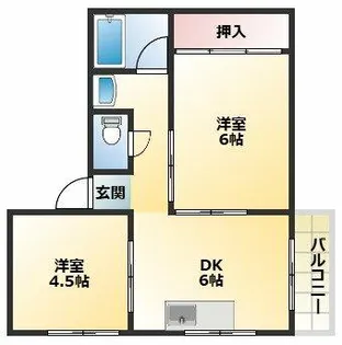 ハイツ510【4階】の間取り