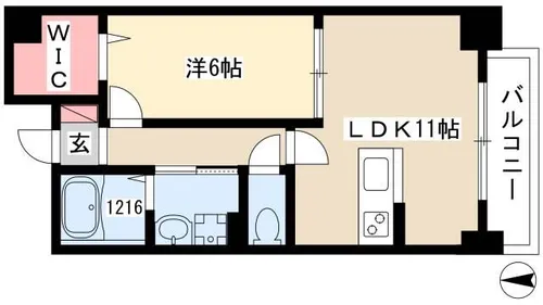 ルミエール【6階】の間取り