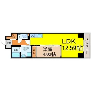Primal千種stelo【4階】の間取り