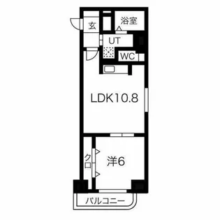 フレックス南郷通【7階】の間取り