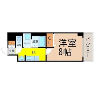 愛知県名古屋市熱田区沢下町【マンション】の間取り