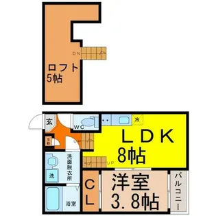 本陣テラス【1階】の間取り