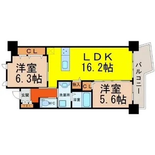 白壁リンクス【5階】の間取り