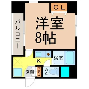 愛知県名古屋市中区大須2丁目【マンション】の間取り
