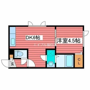 リッチタウン栄通六番館【202号室】の間取り