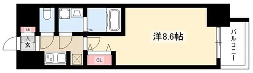 S-RESIDENCE浄心Ⅱ【5階】の間取り