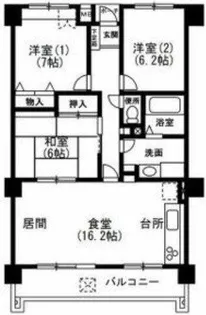 大阪府吹田市千里山西4丁目【マンション】の間取り