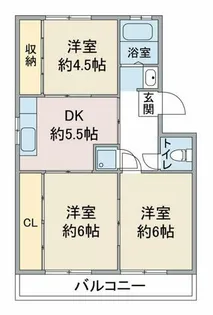 マメゾン八勝【1階】の間取り