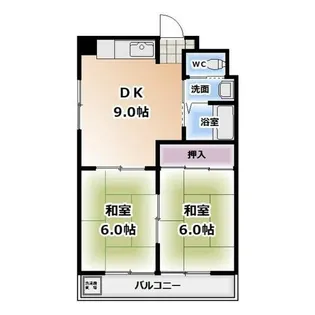 マンション丘【2C号室】の間取り