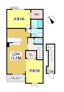 エスポワール ネオ B【2階】の間取り