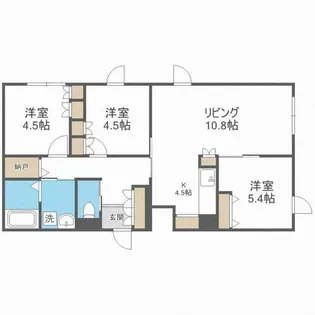 ビラ・ソラシア【202号室】の間取り