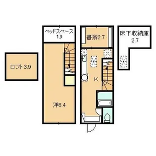 ハーベスト D【102号室】の間取り