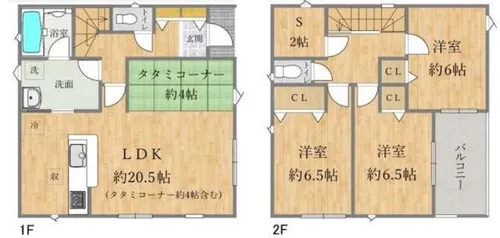兵庫県加古川市加古川町南備後【一戸建】の間取り