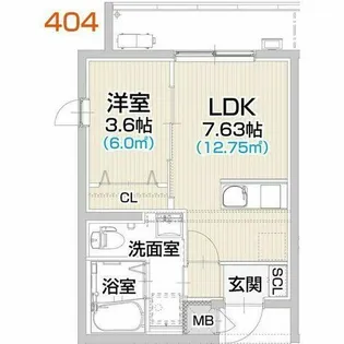 アヴァンセ桜山【2階】の間取り