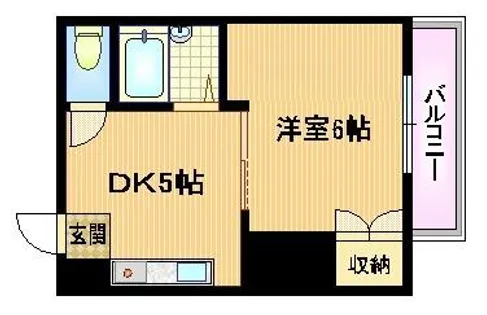 大阪府大阪市都島区中野町1丁目【マンション】の間取り