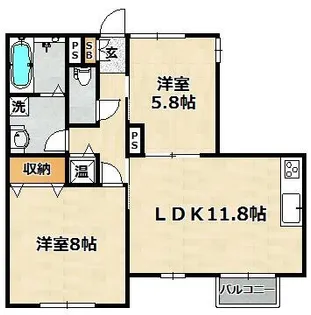 HITOMI DORMITORY【1階】の間取り
