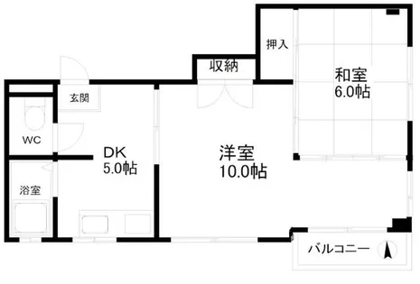 パルミエール岸里【2階】の間取り