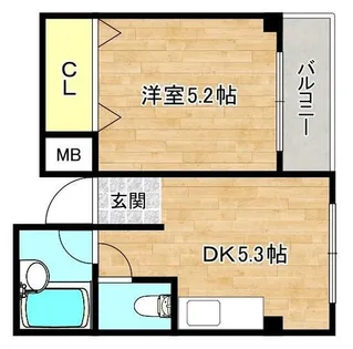 大阪府守口市長池町【マンション】の間取り