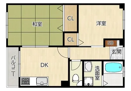 大阪府大阪市都島区都島北通1丁目【マンション】の間取り