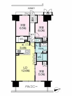 ローレルコート姫路大手前通【514号室】の間取り