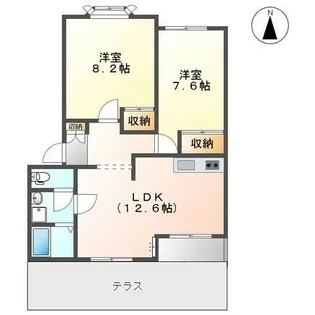 ノーブルハイツⅥ【101号室】の間取り