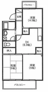 パディーフィールド【1階】の間取り