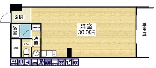プラザ新大阪【1階】の間取り
