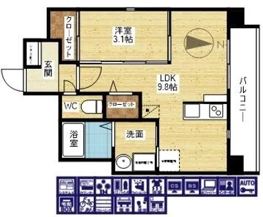 エル・セレーノ新大阪北【2階】の間取り