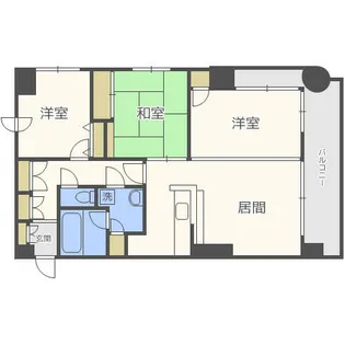 プラザ南伏見【7階】の間取り