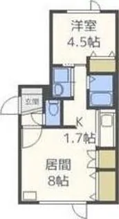 Oggi南円山【4階】の間取り