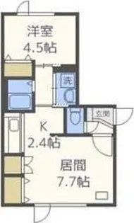 Oggi南円山【2階】の間取り