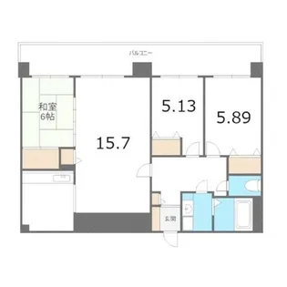 北海道札幌市西区発寒十条11丁目【マンション】の間取り