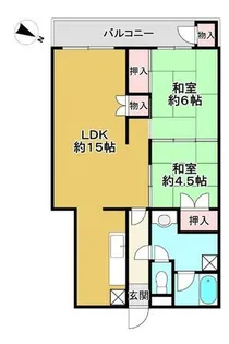 福岡県春日市春日原北町2丁目【マンション】の間取り