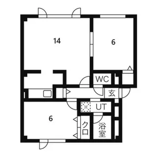 北海道札幌市手稲区西宮の沢一条3丁目【アパート】の間取り