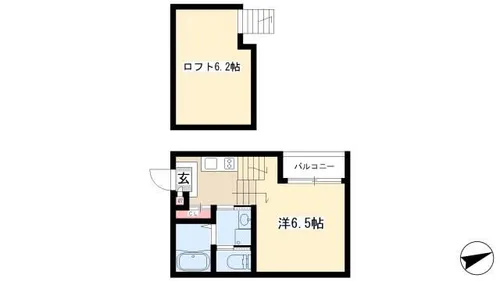 グレイスガーデン【202号室】の間取り