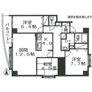 エクセルシオール麻生Ⅱ【5階】の間取り