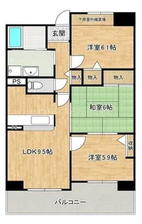 3LDKの間取り画像