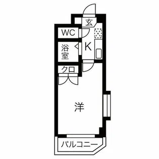 シティライフ春里【4階】の間取り