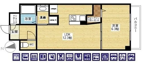 COCOMARINI【2階】の間取り