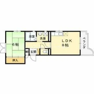 グランリッチ塚口【5階】の間取り