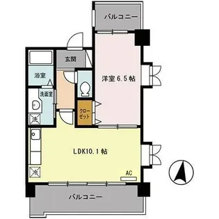 ラディウス武庫之荘【3階】の間取り