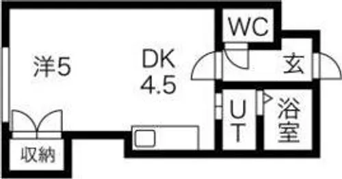 フラット蒼【2階】の間取り