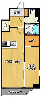 プレジオ神戸WEST【6階】の間取り