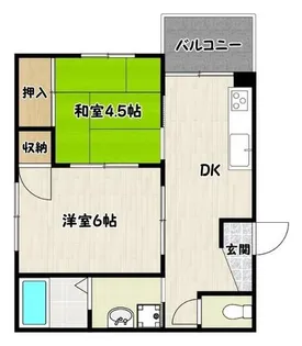 カサパロマ水木【4階】の間取り