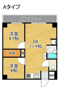 リアライズ玉出【11階】の間取り