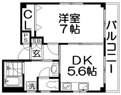 サンプレース日向【4階】の間取り