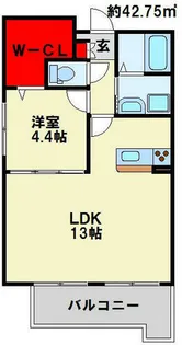 ノースステイツ西小倉【601号室】の間取り