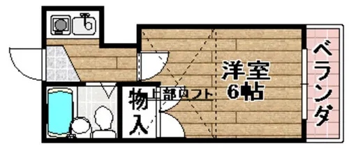 レステ・ビュー桜ヶ丘北町【2階】の間取り
